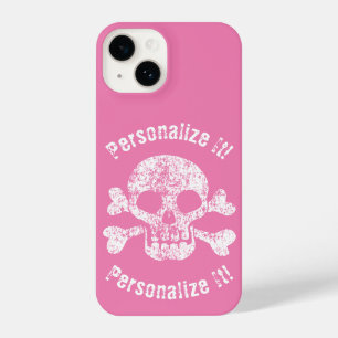Funda Para iPhone 14 Calavera rota y huesos cruzados