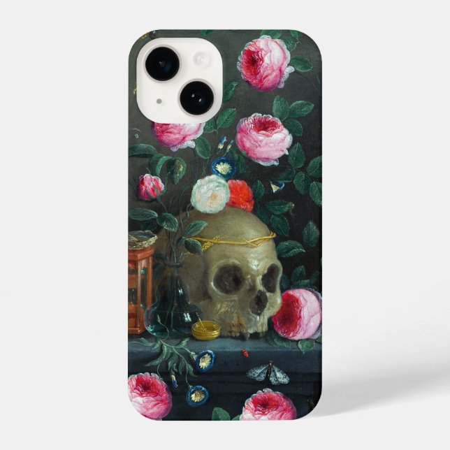 Funda Para iPhone Calavera y Rosas (Reverso )