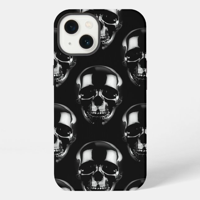 Funda Para iPhone Calaveras Oscuras Caídas (Reverso )