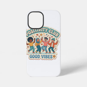 Funda Para iPhone 12 Mini Calcomanía personalizada 'Club de la Positividad -