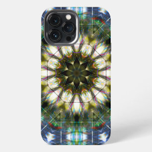 Funda Para iPhone 13 Pro Max Caleidoscopio de círculo y estrella en estilo acrí