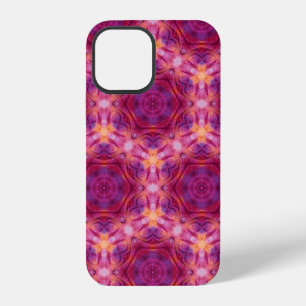 Funda Para iPhone 12 calidoscopio de acuarela violeta, morado, naranja
