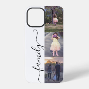 Funda Para iPhone 12 Pro Caligrafía de plantilla de fotos de la familia de