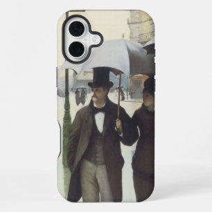 Funda Para iPhone 16 Plus Calle de París en día lluvioso