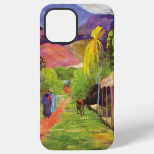 Funda Para iPhone 12 Pro Max Calle Paul Gauguin en Tahití Arte fino vintage