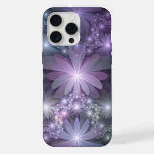 Cama de flores arte fractal abstracto brillante de