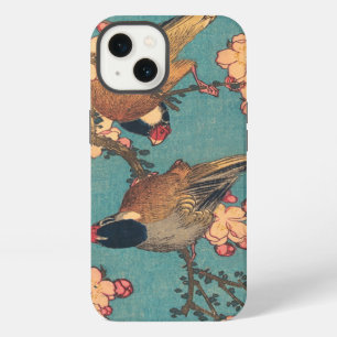 Camachuelo de Hokusai y Flor de Cerezo Ave Vintage