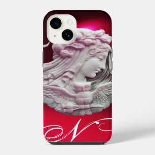 FUNDA PARA iPhone 14 CAMAFEO ANTIGUO, DAMA DE LA LUNA DE LA NOCHE CON M