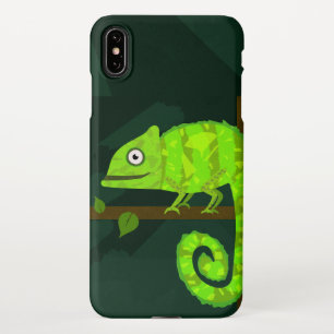 Funda Para iPhone XS Max Camaleón lindo verde