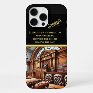 Funda Para iPhone 16 Pro Max Cámara de Justicia espera