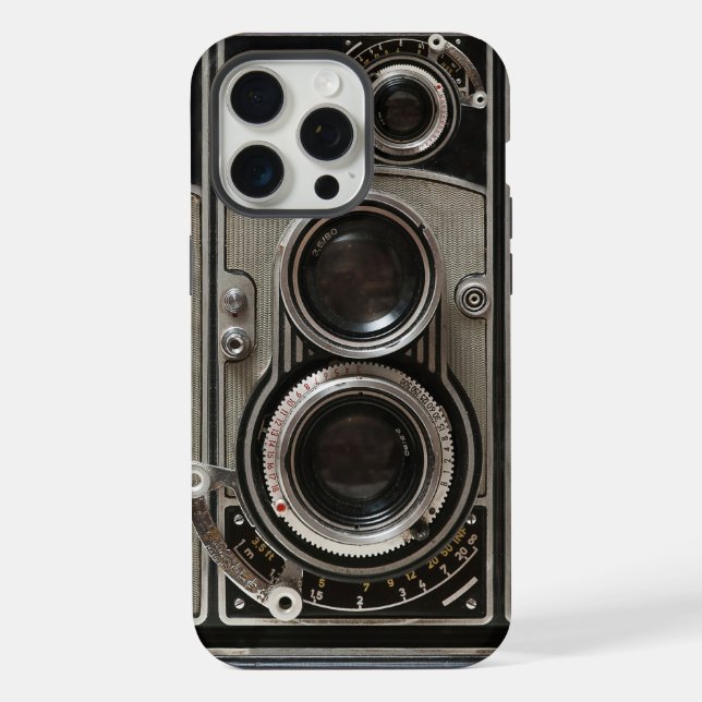 Funda Para iPhone Cámara de vintage (Reverso )