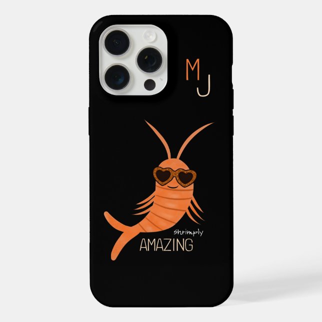 Funda Para iPhone Camarones con gafas de sol (Reverso )