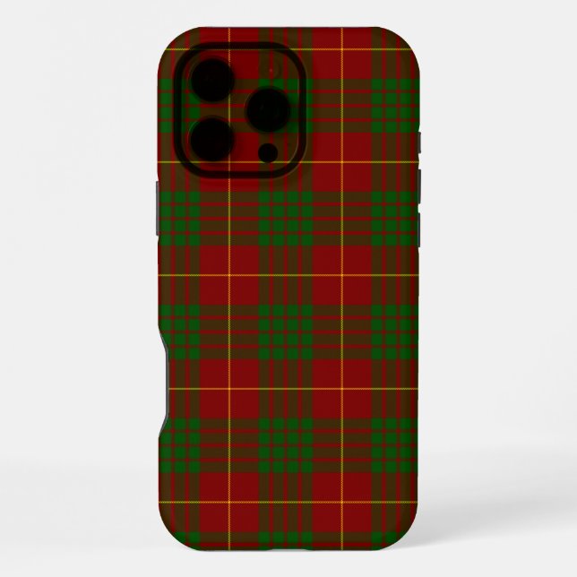 Funda Para iPhone Cameron tartán rojo verde cuadros (Reverso )