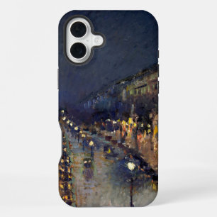 Funda Para iPhone 16 Plus Camille Pissarro Boulevard Montmartre de noche