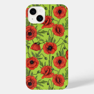 Funda Para iPhone 14 Plus Camionetas rojas y verdes en verde lima