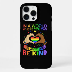 Funda Para iPhone 16 Pro Max Camiseta de Conciencia de Igualdad de Arcoíris de