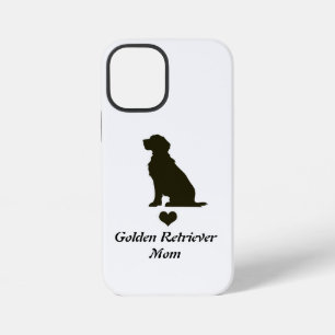 Funda Para iPhone 12 Mini Camiseta de corazón con silueta de mamá de Golden