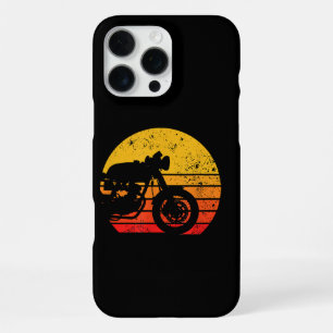 Funda Para iPhone 16 Pro Max Camiseta de motocicleta vintage retro para cafe Ra