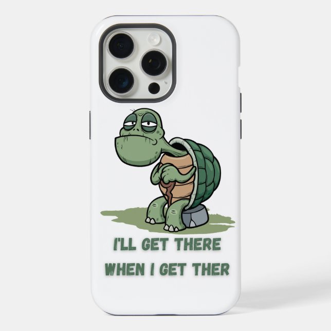 Funda Para iPhone Camiseta de tortuga de dibujos animados (Reverso )
