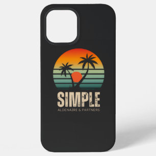 Funda Para iPhone 12 Pro Max Camiseta Simple Sunset - Diseño de vibraciones tro