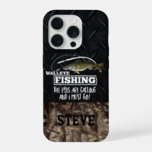 Camo Funny Walleye Pescador Nombre Angler
