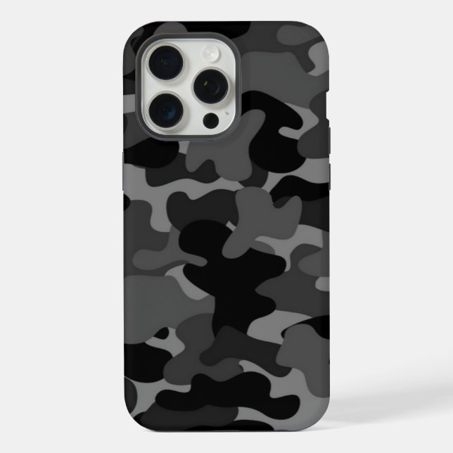 Funda Para iPhone Camo gris negro (Reverso )