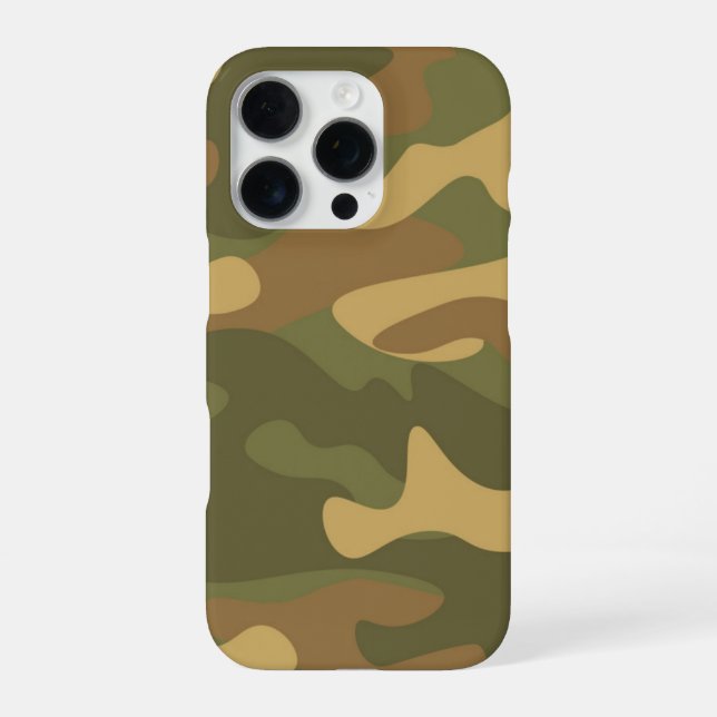 Funda Para iPhone Camo marrón arena (Reverso)