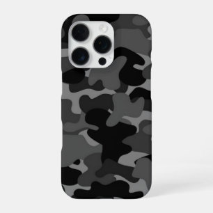 Funda Para iPhone 16 Pro Camo negro gris