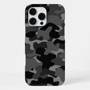 Funda Para iPhone 16 Pro Max Camo negro gris
