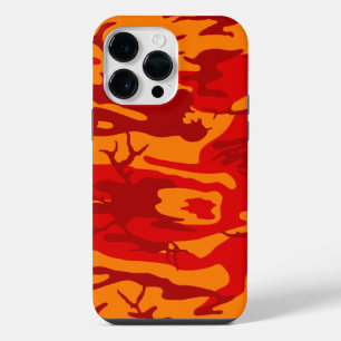 Funda Para iPhone 14 Pro Max Camo rojo lava