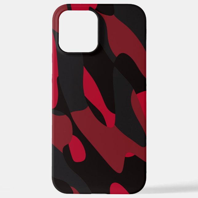 Funda Para iPhone camo rojo y negro (Reverso )