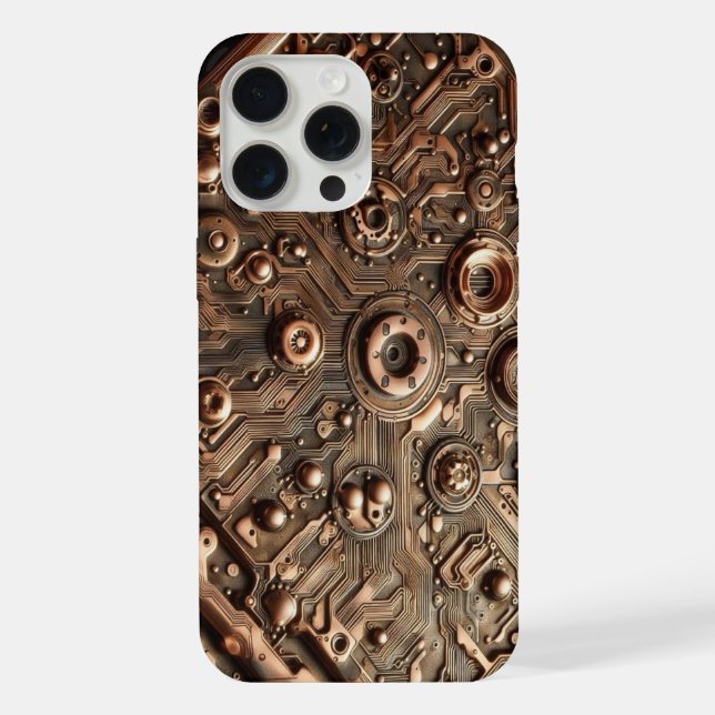Funda Para iPhone Camo Steampunk, Camuflaje (Reverso )