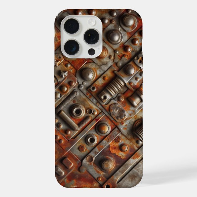 Funda Para iPhone Camo Steampunk, Camuflaje (Reverso )