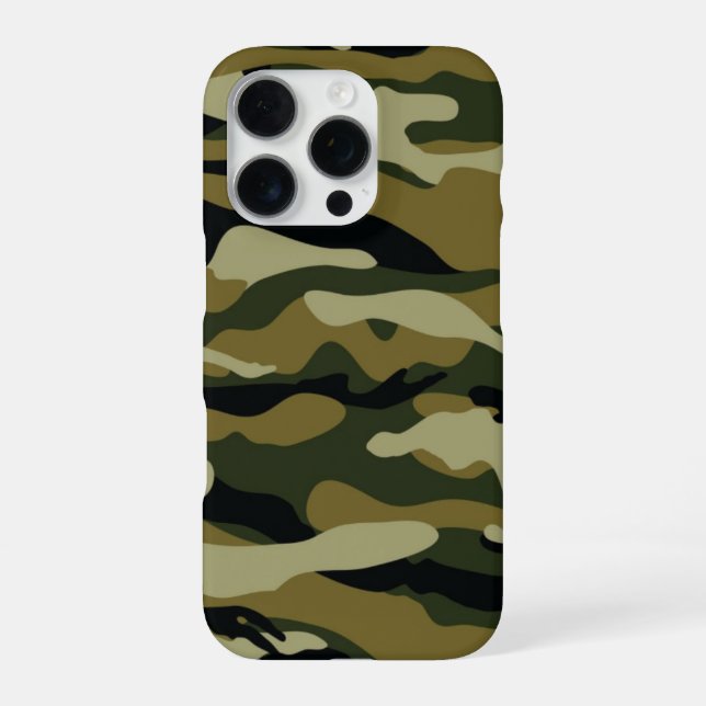 Funda Para iPhone Camo verde oscuro (Reverso)