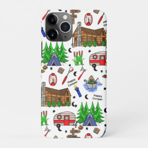 Funda Para iPhone 11Pro Camping Personalizado Camping Tema Feliz Camper