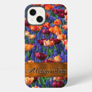 Campo de flor de tulipán de bonito personalizado