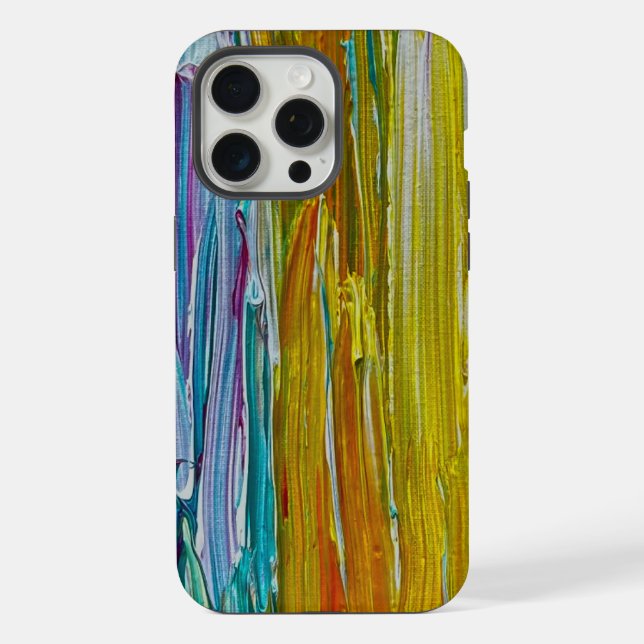 Funda Para iPhone Campo de flores peinadas Arte (Reverso )