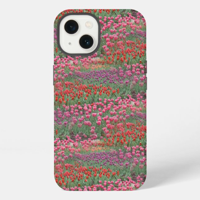 Funda Para iPhone Campo De Tulipanes (Reverso )