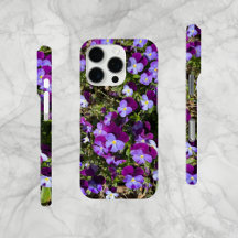 Campo de violetas en Holanda, estuche de celulares