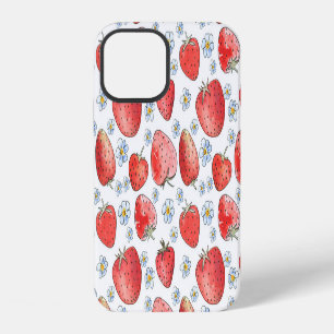 Funda Para iPhone 12 Campos de Fresas: Frescura de Verano