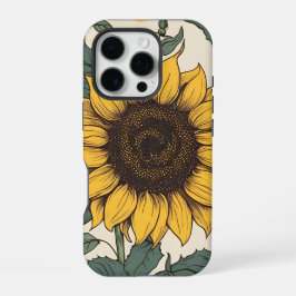 Funda Para iPhone 16 Pro Campos de Girasoles: Un vibrante Patrón Floral