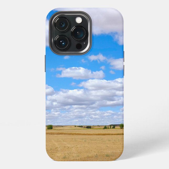 Funda Para iPhone Campos de trigo cosechados (Reverso )