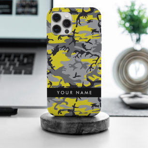 Camuflaje amarillo y gris Tu nombre personaliza