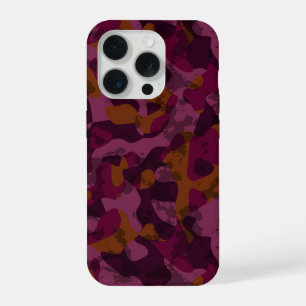 Camuflaje de frambuesa, mora, marrón y nuez moscad