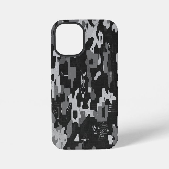 Funda Para iPhone Camuflaje Pixel Sigilo (Reverso )