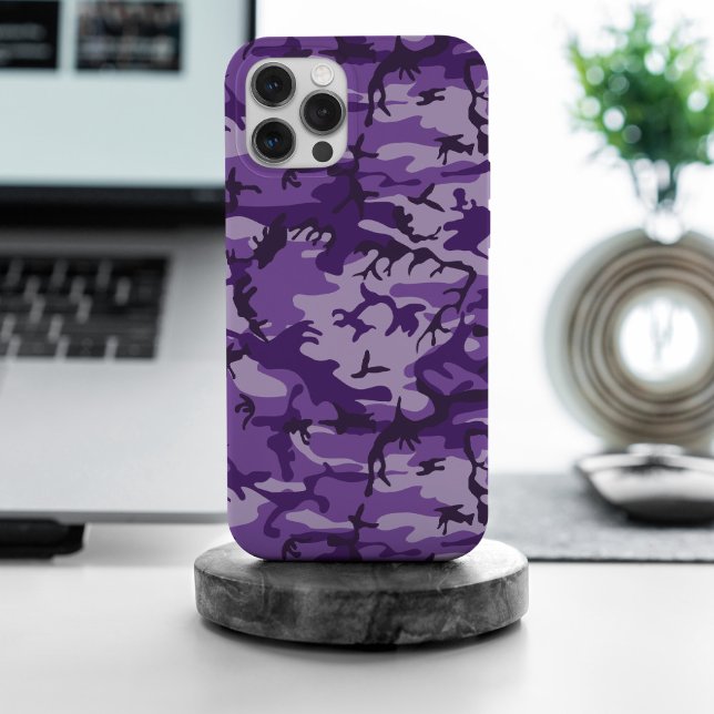 Funda Para iPhone Camuflaje púrpura, militar, ejército (Subido por el creador)