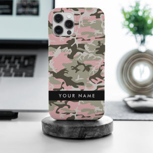 Camuflaje rosa y verde Tu nombre Personaliza