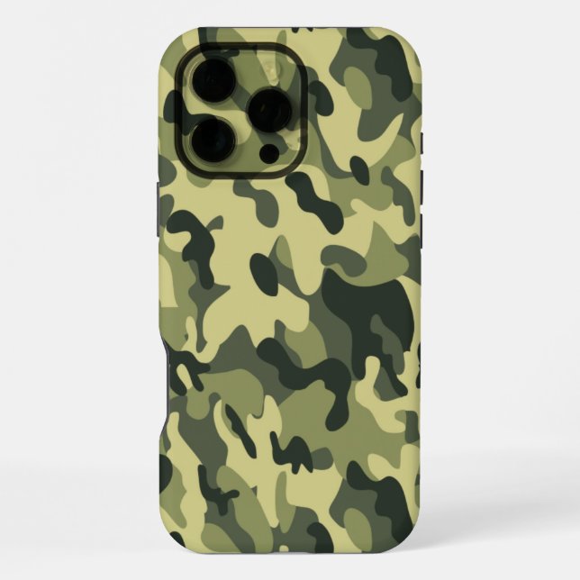 Funda Para iPhone Camuflaje verde (Reverso )