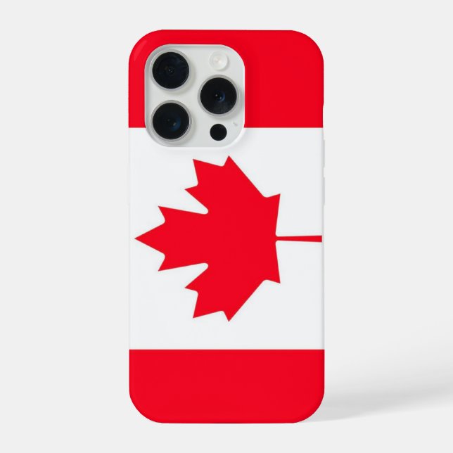 Funda Para iPhone Canadian flag. CANADA. (Reverso )