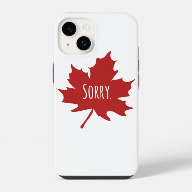 Funda Para iPhone Canadiense divertido (Reverso )